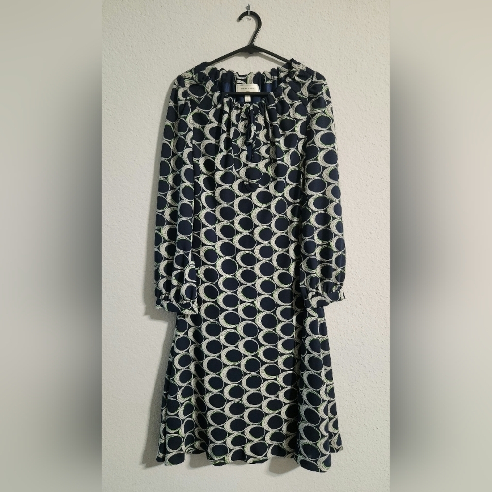 Moulinette Soeurs Anthropologie Eclipse Women’s l/s pattern dress size 0